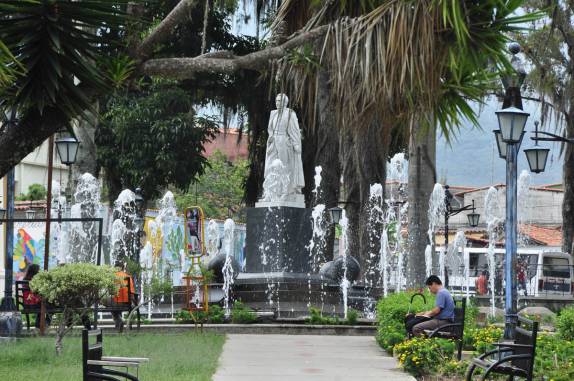 A simpática Plaza Milla, na região central de Mérida, na Venezuela